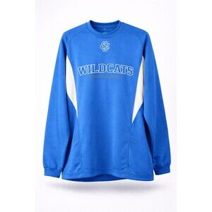 Wildcats Baseball Pullover XL Blue X-Grain NCAA Teamwear Embroidered Vintage